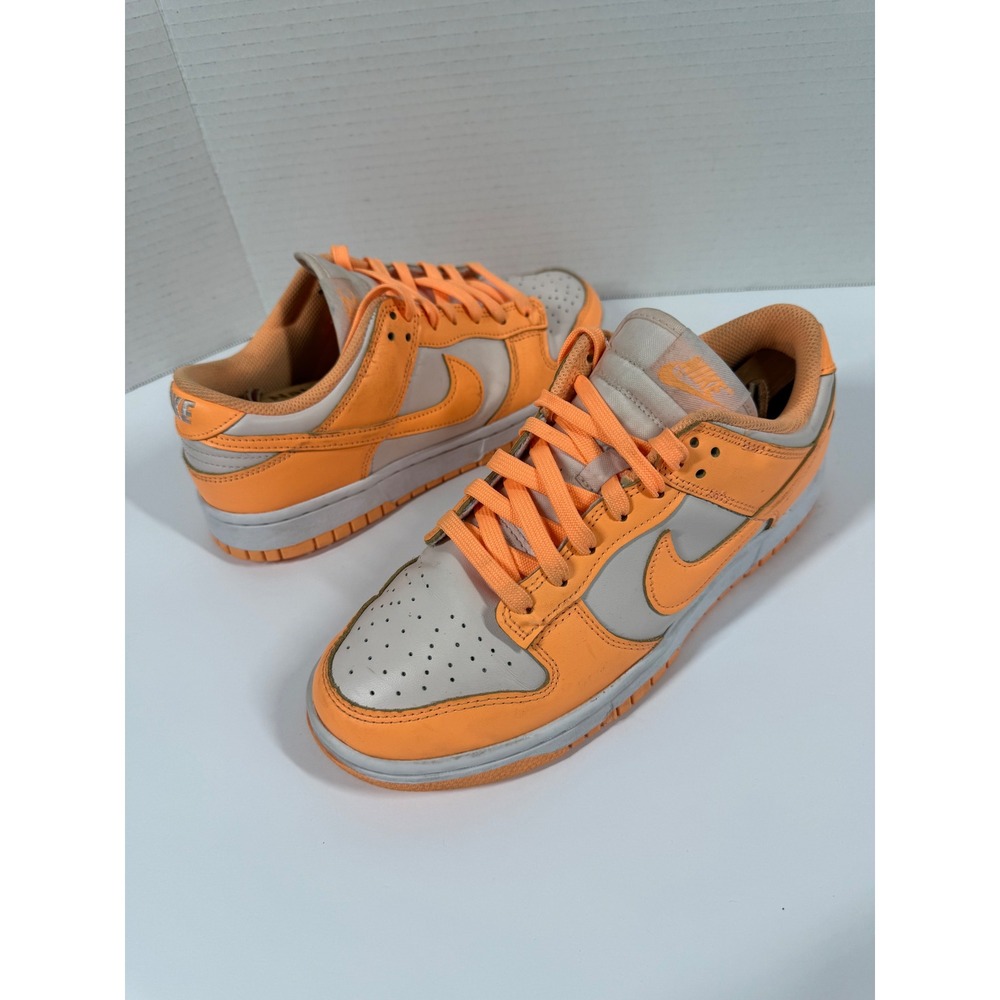 Nike Dunk Low Peach Cream DD1503-801 Women 8.5 Orange White Leather Sneakers
